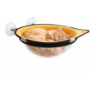 Cat Window Yellow  Hammock, Suction Cup Cat Bed Hammock Window Seat